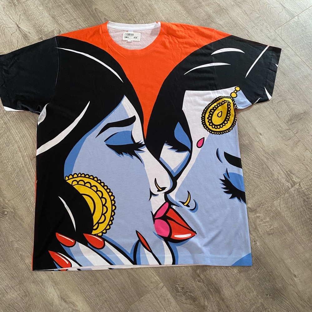 New never worn Mens Size XL
Sublimation T-shirt 100% polyester
Can be Unisex